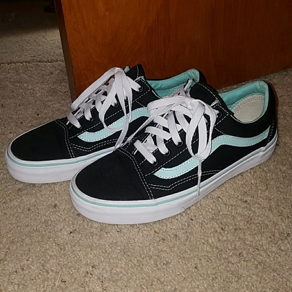 tiffany blue vans womens